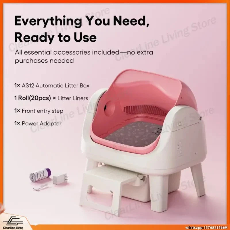 Pink Autoscooper Cat Litter