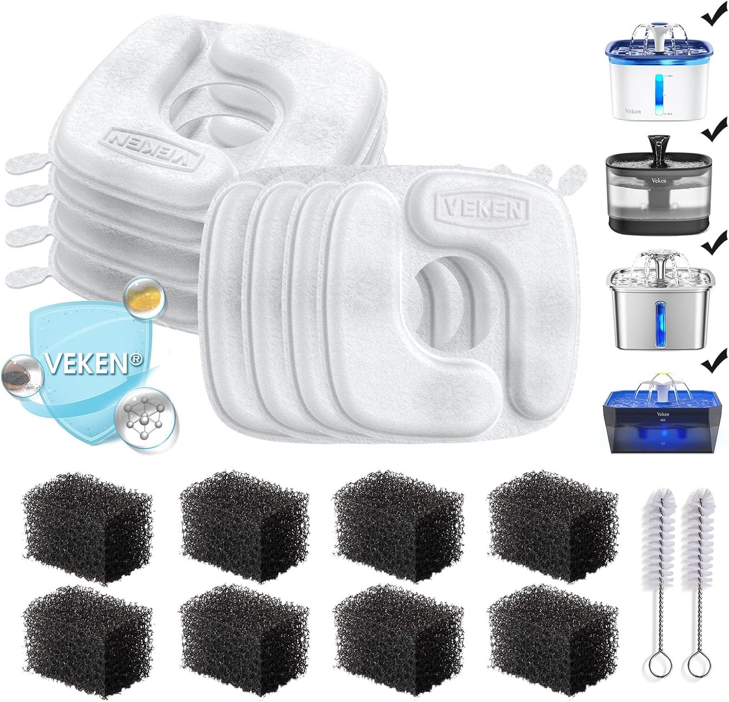 Veken Cat Hydration Filters