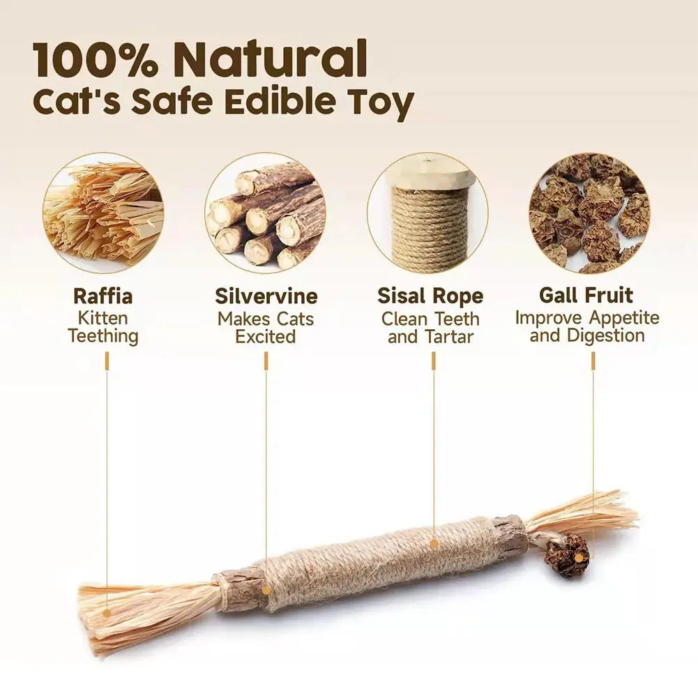Natural Catnip Dental Chew Sticks