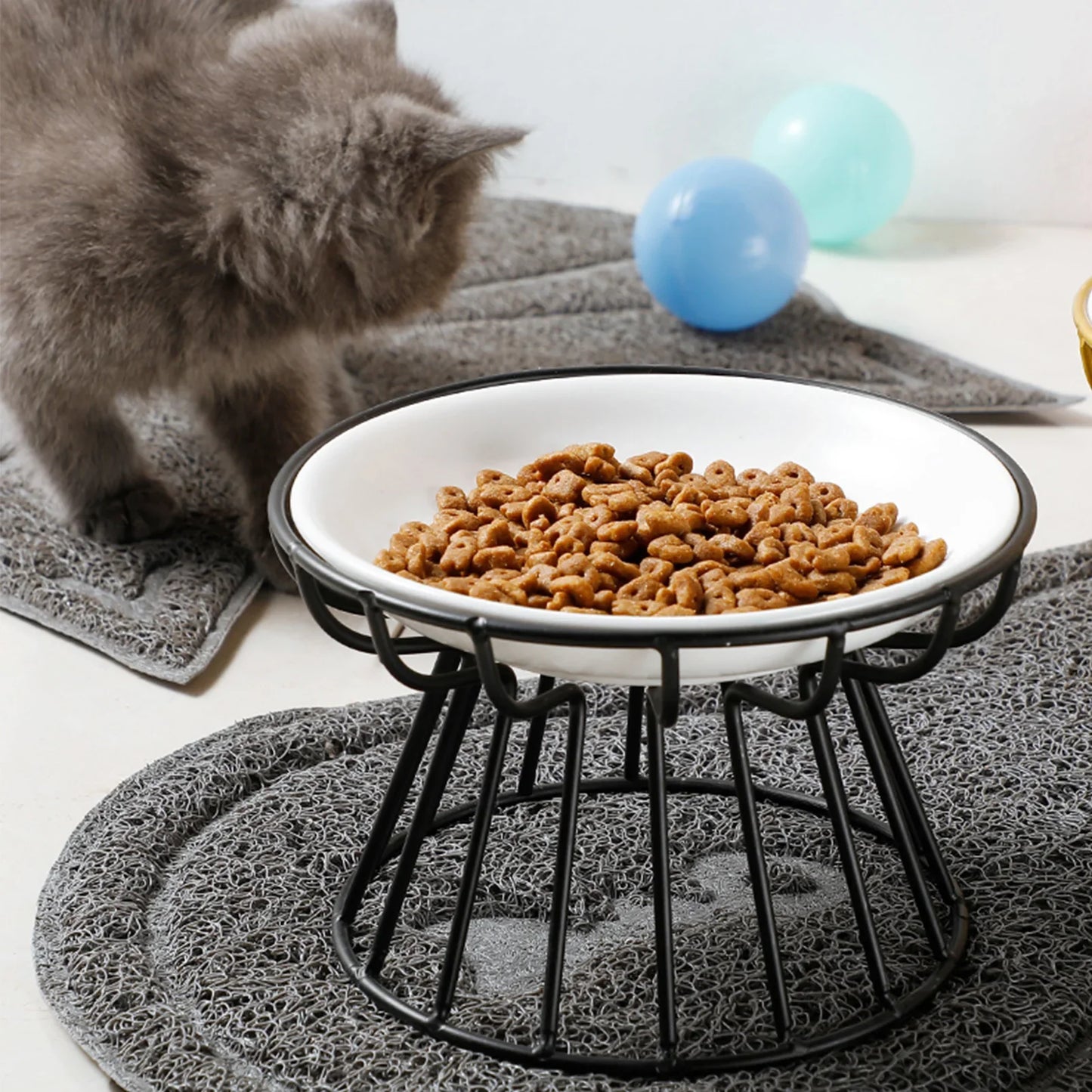 Elevated Cat & Puppy Feeding Bowls