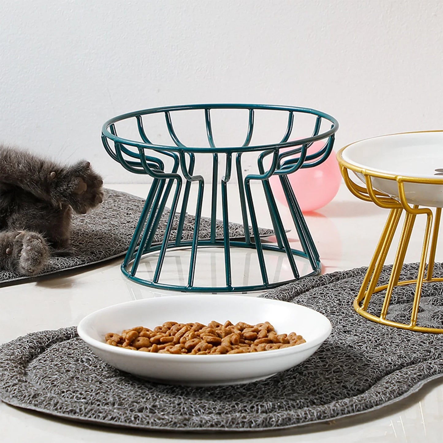 Elevated Cat & Puppy Feeding Bowls