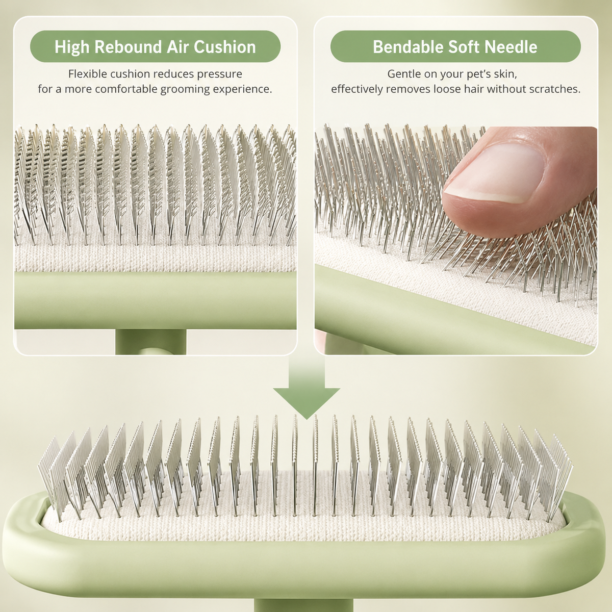 Professional Pet Grooming Brush for Dogs & Cats