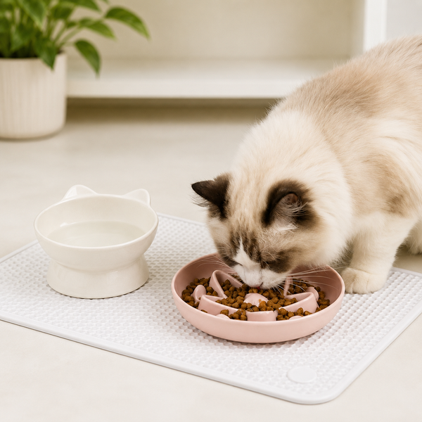 Starry Slow Feed Cat Dish