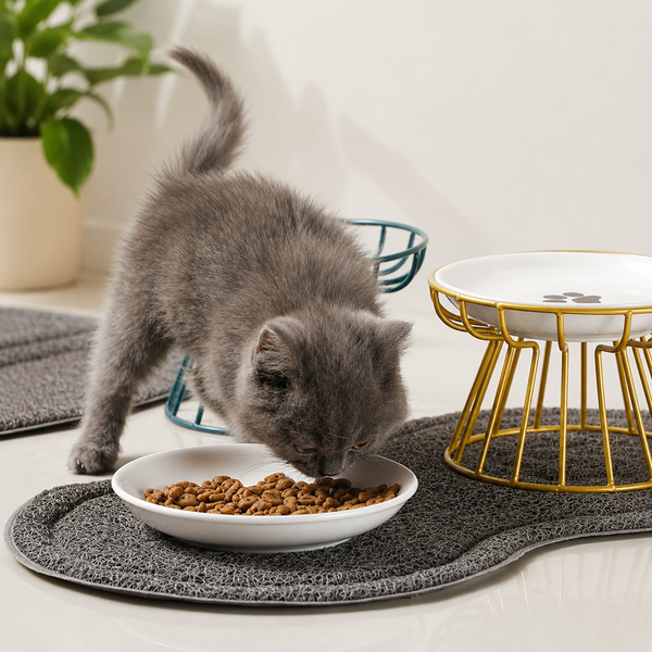 Elevated Cat & Puppy Feeding Bowls