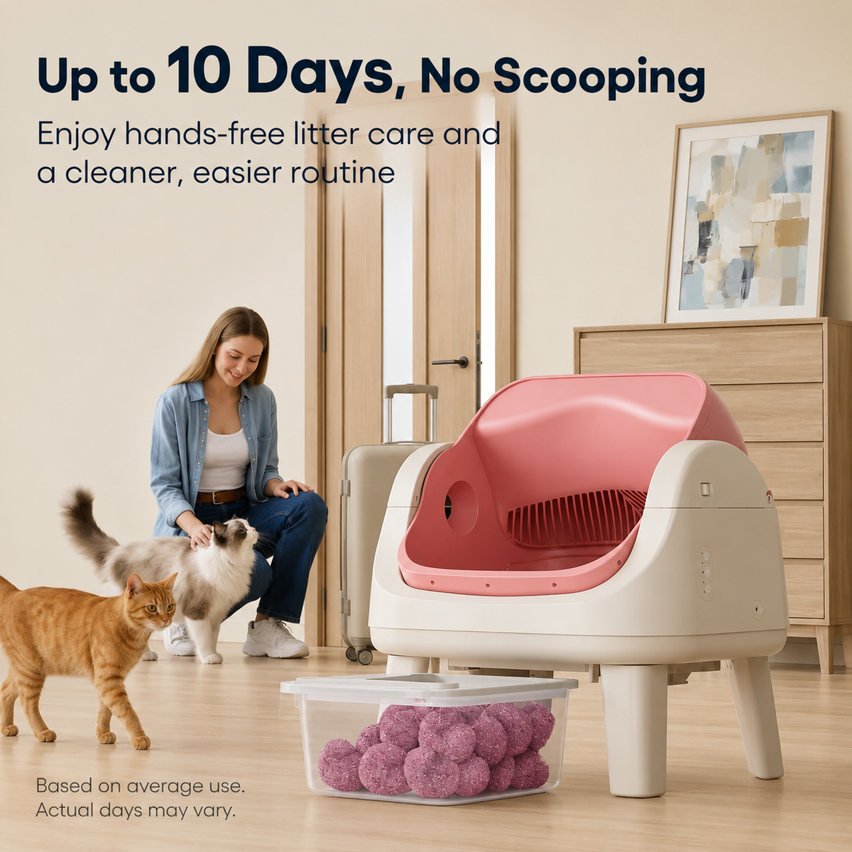 Self-Cleaning Automatic Cat Litter Box