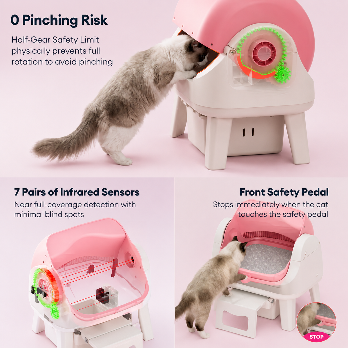 Self-Cleaning Automatic Cat Litter Box