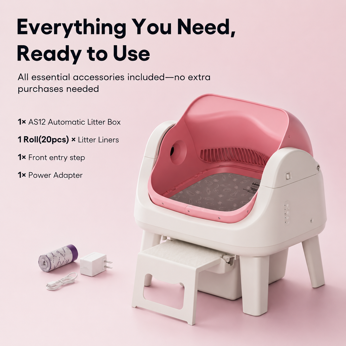 Self-Cleaning Automatic Cat Litter Box