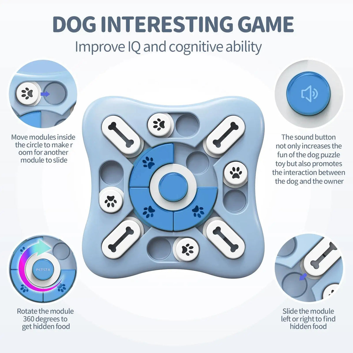 Puppy Puzzle Feeder Bowl