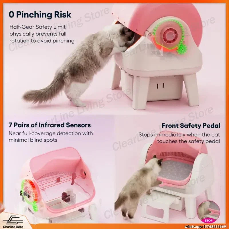Pink Autoscooper Cat Litter