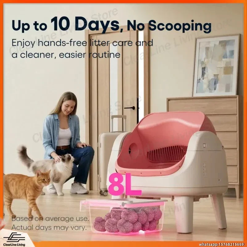 Pink Autoscooper Cat Litter