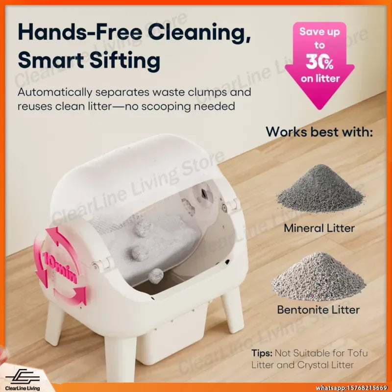 Pink Autoscooper Cat Litter