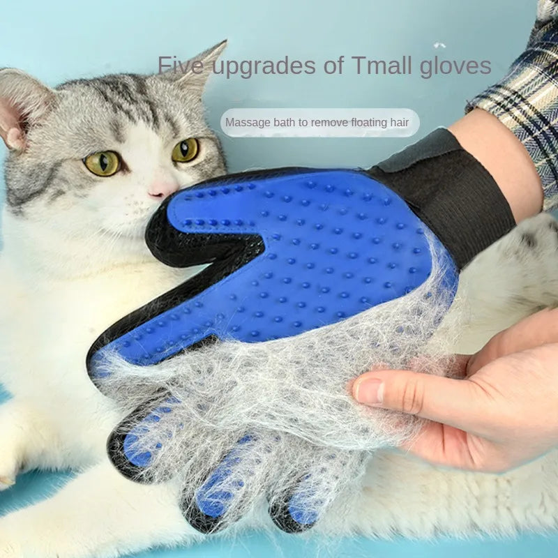 Silicone Pet Grooming Gloves for Dogs & Cats