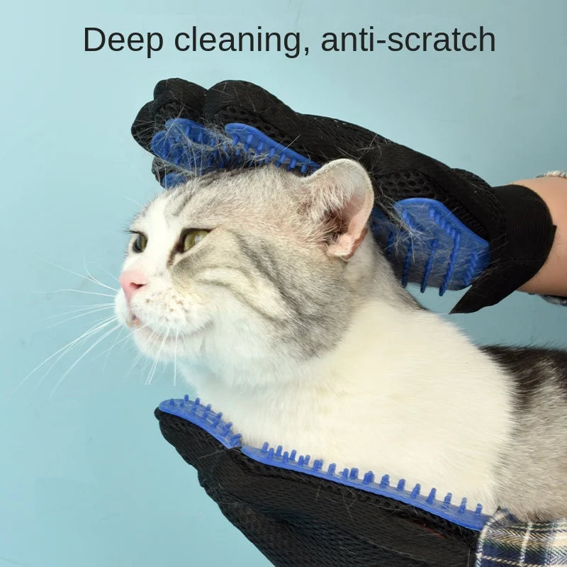 Silicone Pet Grooming Gloves for Dogs & Cats